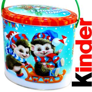 Сладкий новогодний подарок в картонной упаковке весом 720 грамм по цене 1454 руб