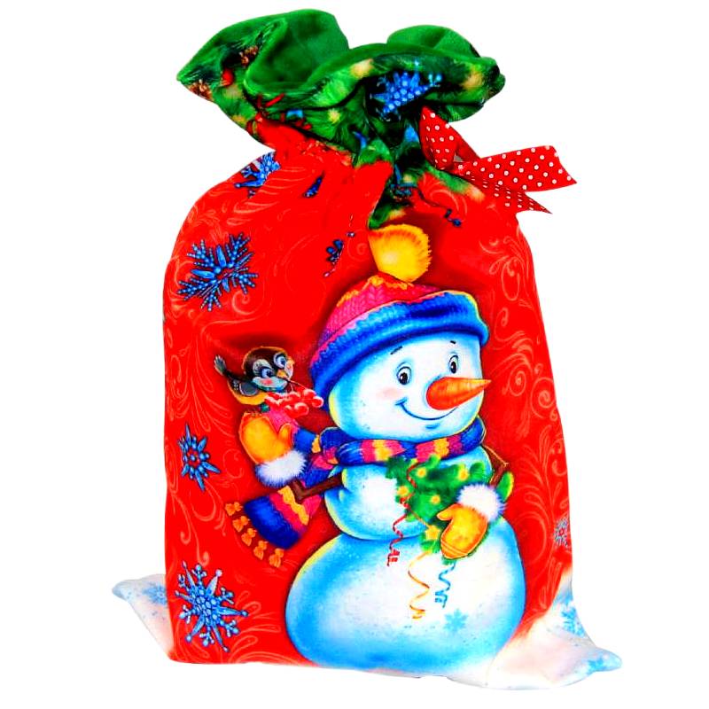 Детский подарок на Новый Год в мешочке весом 1000 грамм